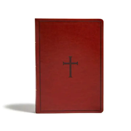 KJV Super Giant Print Reference Bible, Brown Leathertouch by Holman Bible Staff