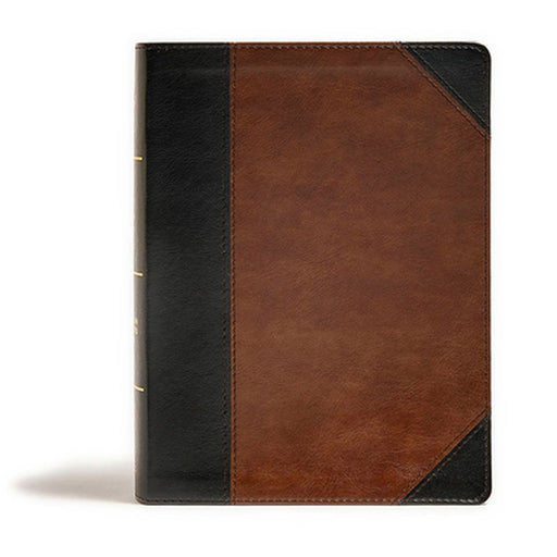 CSB Tony Evans Study Bible, Black/Brown Leathertouch by Tony Evans