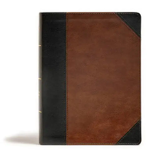 CSB Tony Evans Study Bible, Black/Brown Leathertouch, Indexed by Tony Evans