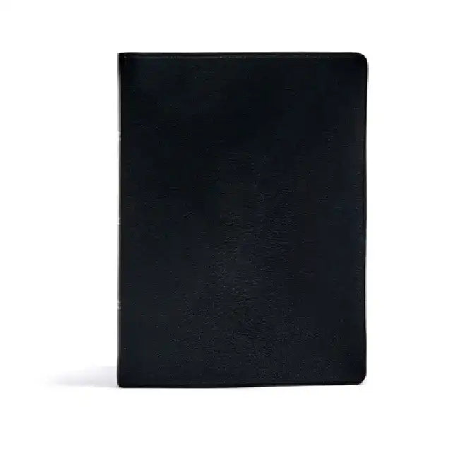 CSB Verse-By-Verse Reference Bible, Holman Handcrafted Collection, Black Premium Goatskin by Csb Bibles by Holman
