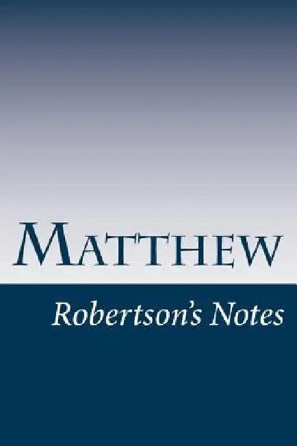 Matthew by John Robertson