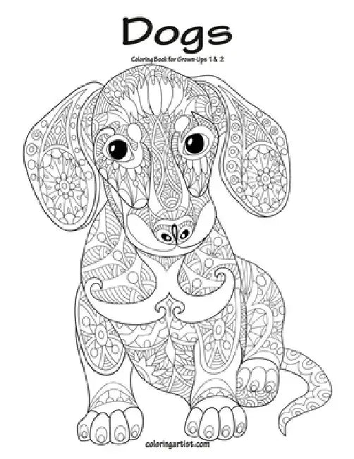 Dogs Coloring Book for Grown-Ups 1 & 2 by Nick Snels