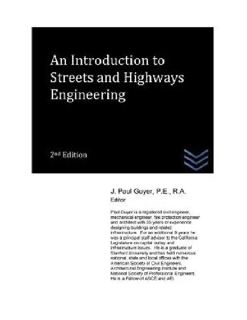 An Introduction to Streets and Highways Engineering by J. Paul Guyer