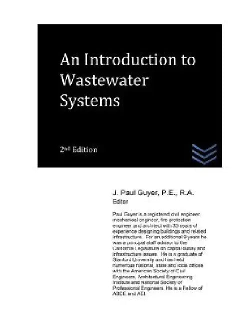 An Introduction to Wastewater Systems by J. Paul Guyer