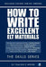 How To Write Excellent ELT Materials: The Skills Series by Sarah Cunningham