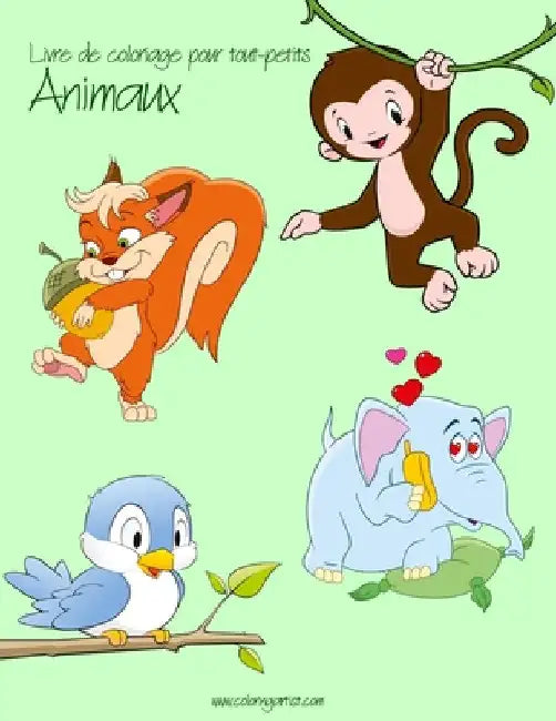 Livre de coloriage pour tout-petits Animaux 1, 2 & 3 by 14, Nick