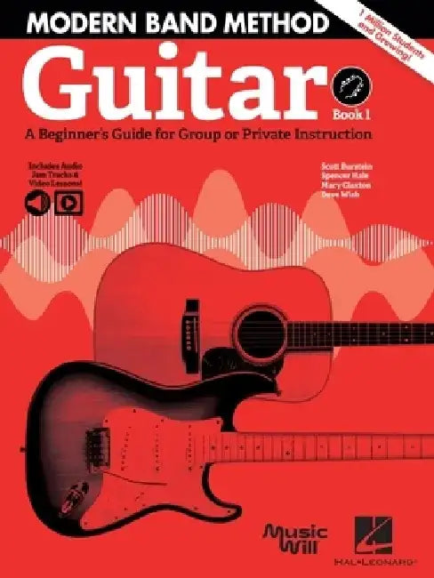 Modern Band Method - Guitar, Book 1: A Beginner's Guide for Group or Private Instruction (Bk/Online Audio) by Scott Burstein