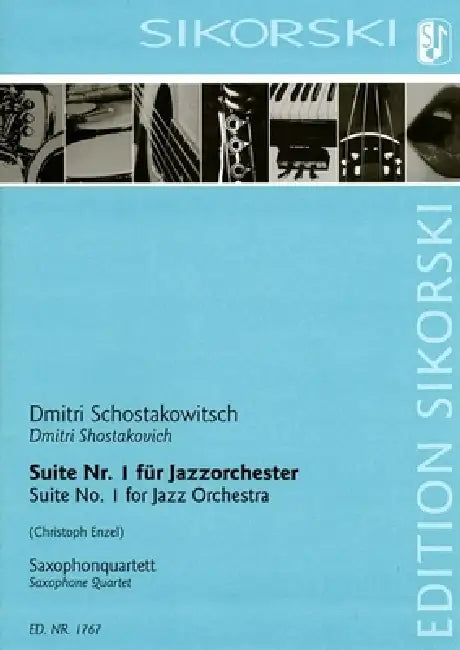 Suite No. 1 for Jazz Orchestra: Saxophone Quartet Score and Parts by Dmitri Shostakovich, Christoph Enzel