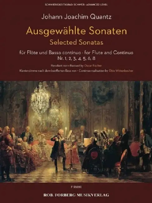Selected Sonatas Flute and Basso Continuo (Piano) by Johann Joachim Quantz