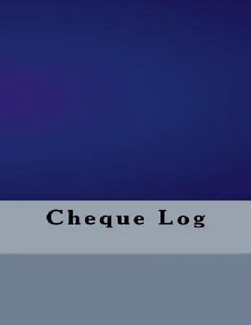 Cheque Log by Business Logs