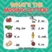What's the Missing Letter? Basic Vocabulary for Kids Picture Book Children's Read. and Wri. Books by Baby Professor
