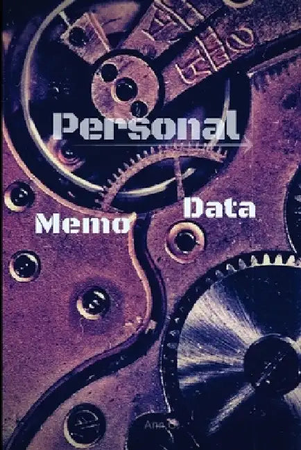 Personal Data Memo Notes Book Diary Blue: Personal Data Memo Notes Book Diary Blue Line by Ann C