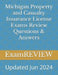 Michigan Property and Casualty Insurance License Exams Review Questions & Answers by Mike Yu