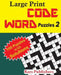 Large Print Code Word Puzzles 2 by Rays Publishers