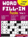 Large Print Word Fill-in Puzzles by Jaja Media