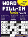 Large Print Word Fill-in Puzzles 3 by Jaja Media