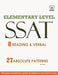 SSAT 8 Reading & Verbal Elementary Level: + 20 Hidden Rules in Verbal: Author by MR San S.