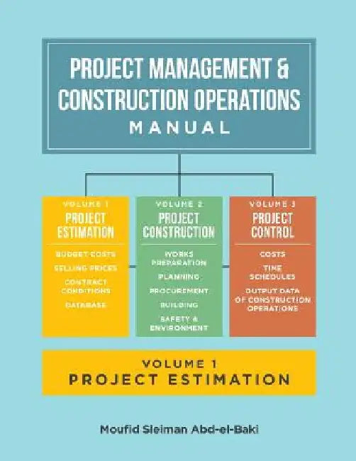Project Management & Construction Operations Manual. Volume I - Project Estimation by Moufid Sleiman Abd-El-Baki