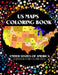 US Map Coloring Book: 50 Interacive US Map Color States with Pins by J. K. Stanley