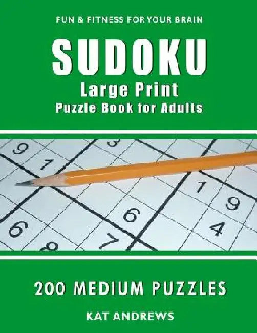 Sudoku Large Print Puzzle Book for Adults: 200 Medium Puzzles by Puzzle Books Plus