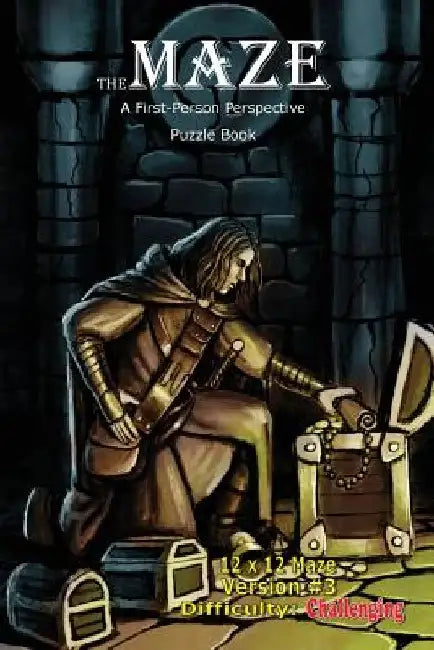 The Maze: A First-Person Perspective Puzzle Book Challenging 12x12 Version #3 by Brad Hough