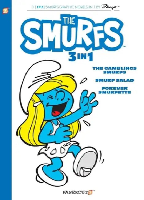 Smurfs 3 in 1 Vol. 9: Collecting the Gambling Smurfs, Smurf Salad and Forever Smurfette by Peyo
