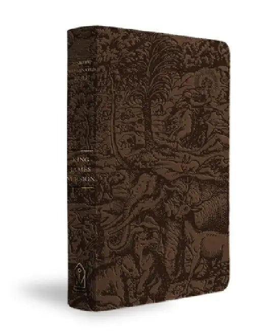 KJV Majestic Illuminated Bible (Brown Leatherluxe) by Faithwords