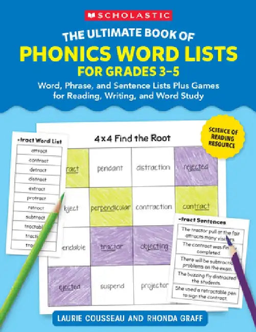 The Ultimate Book of Phonics Word Lists: Grades 4-5: Games & Word Lists for Reading, Writing, and Word Study by Rhonda Graff