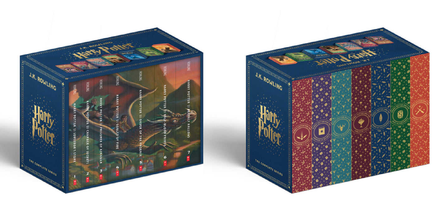 Harry Potter Paperback Box Set Books 1-7 (Deluxe Edition with Stenciled Edges) by J. K. Rowling, Mary Grandpré
