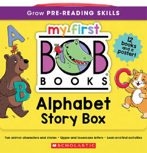My First Bob Books - Alphabet Story Box Phonics, Letter Sounds, Ages 3 and Up, Pre-K (Reading Readiness) by Lynn Maslen Kertell, Karen Wall