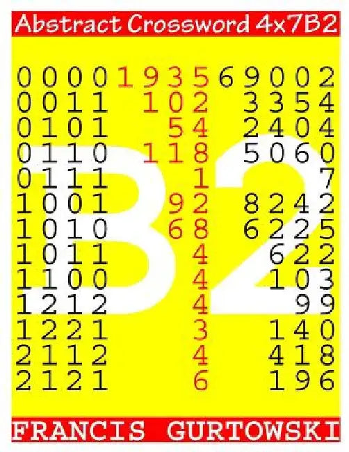 Abstract Crossword 4x7B2 by Francis Gurtowski