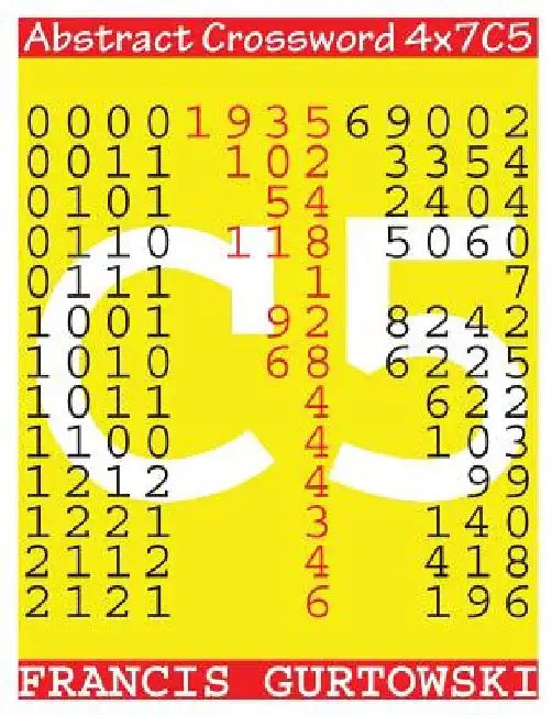 Abstract Crossword 4x7C5 by Francis Gurtowski