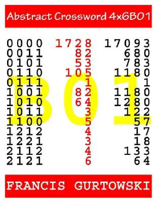 Abstract Crossword 4x6B01 by Francis Gurtowski