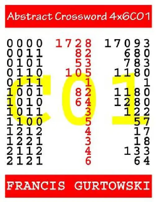 Abstract Crossword 4x6C01 by Francis Gurtowski