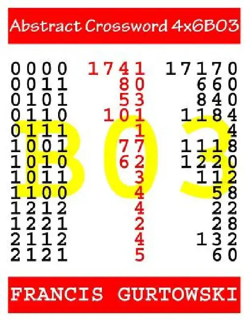 Abstract Crossword 4x6B03 by Francis Gurtowski