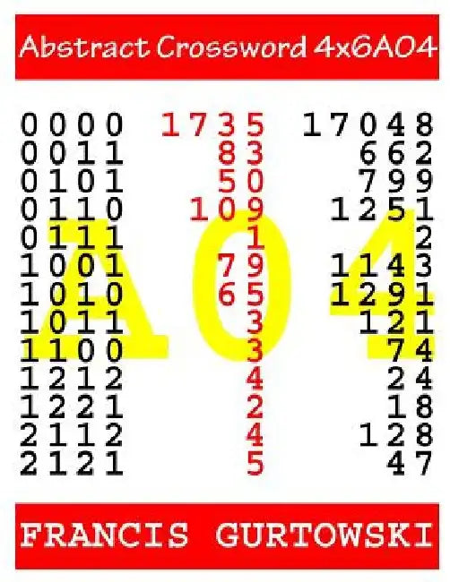 Abstract Crossword 4x6A04 by Francis Gurtowski