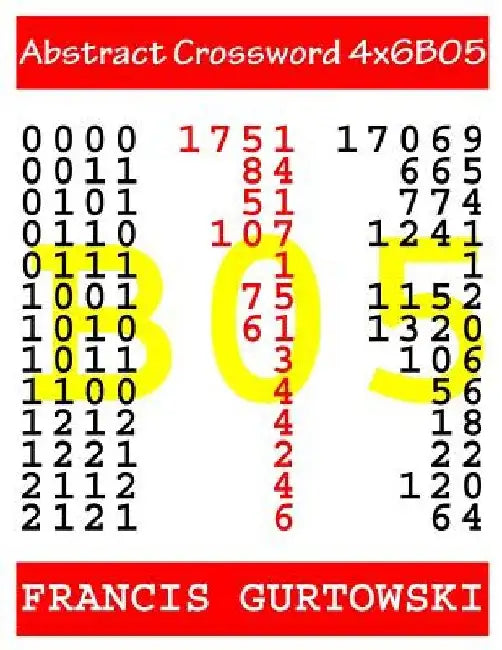 Abstract Crossword 4x6B05 by Francis Gurtowski
