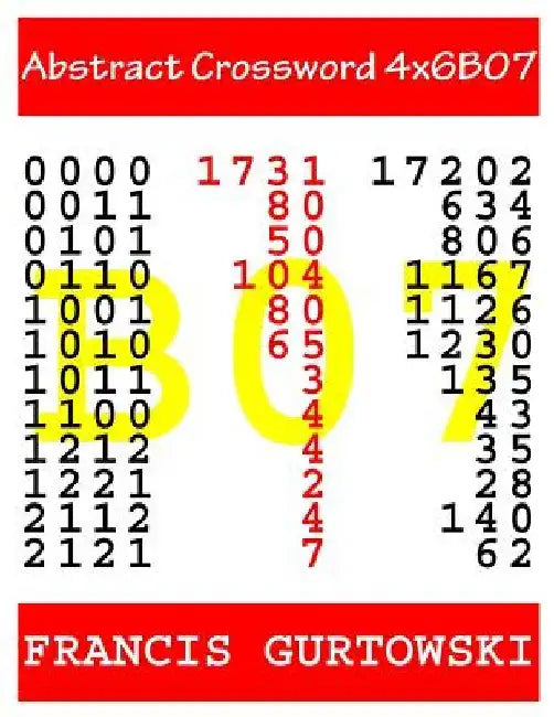 Abstract Crossword 4x6B07 by Francis Gurtowski