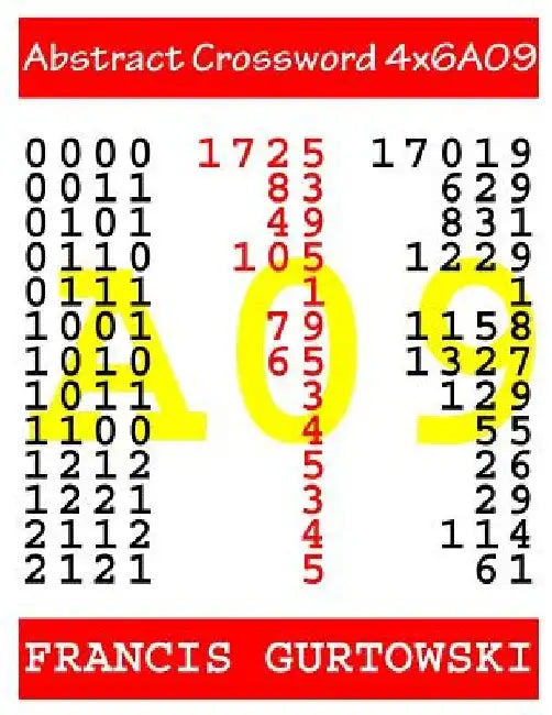 Abstract Crossword 4x6A09 by Francis Gurtowski