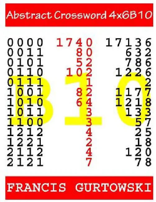 Abstract Crossword 4x6B10 by Francis Gurtowski