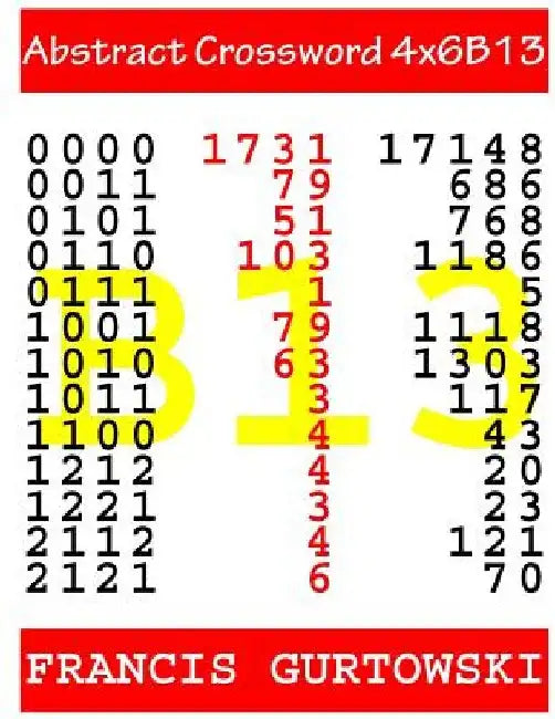 Abstract Crossword 4x6B13 by Francis Gurtowski