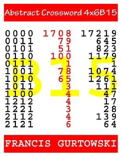 Abstract Crossword 4x6B15 by Francis Gurtowski