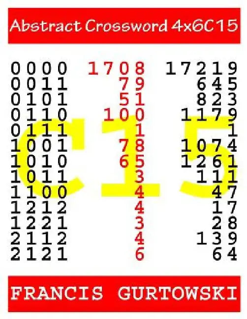 Abstract Crossword 4x6C15 by Francis Gurtowski