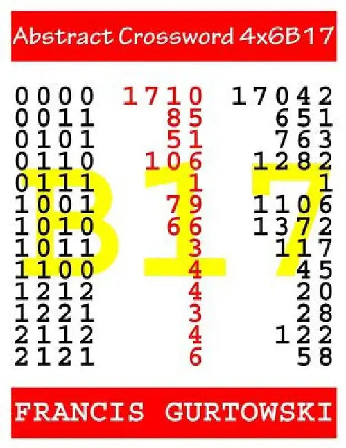 Abstract Crossword 4x6B17 by Francis Gurtowski
