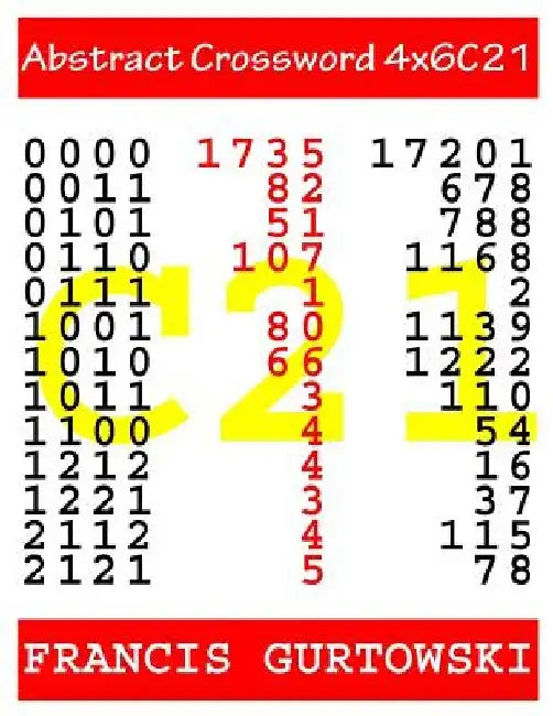 Abstract Crossword 4x6C21 by Francis Gurtowski