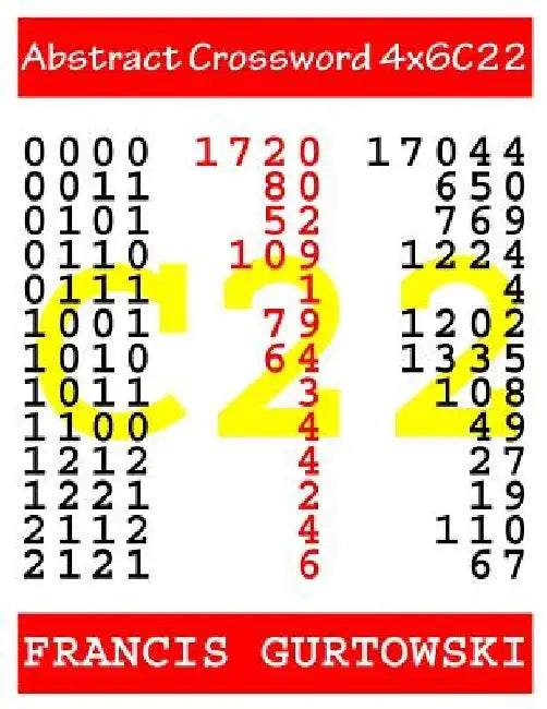 Abstract Crossword 4x6C22 by Francis Gurtowski