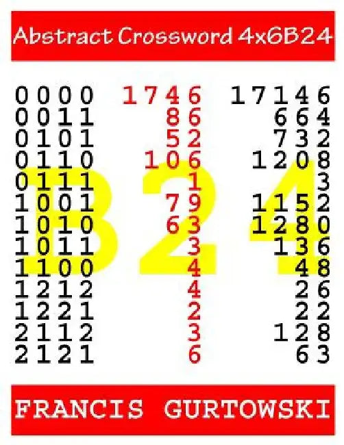 Abstract Crossword 4x6B24 by Francis Gurtowski