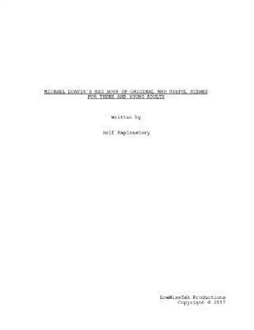 Michael Loayza's Big Book of Original and Useful Scenes For Teens and Young Adults: Michael Loayza's Big Book of Original and Useful Scenes For Teens by Michael Angel Loayza Jr