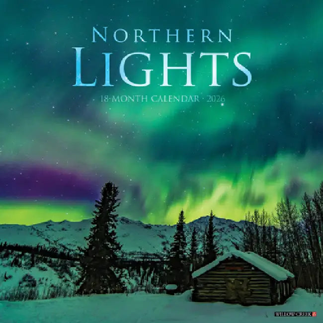 Northern Lights 2026 Wall Calendar  by Willow Creek Press