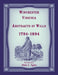 Winchester, Virginia Abstracts of Wills 1794-1894 by Dola Tylor